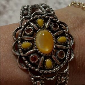 Carolyn Pollack Silver and Brass Bracelet